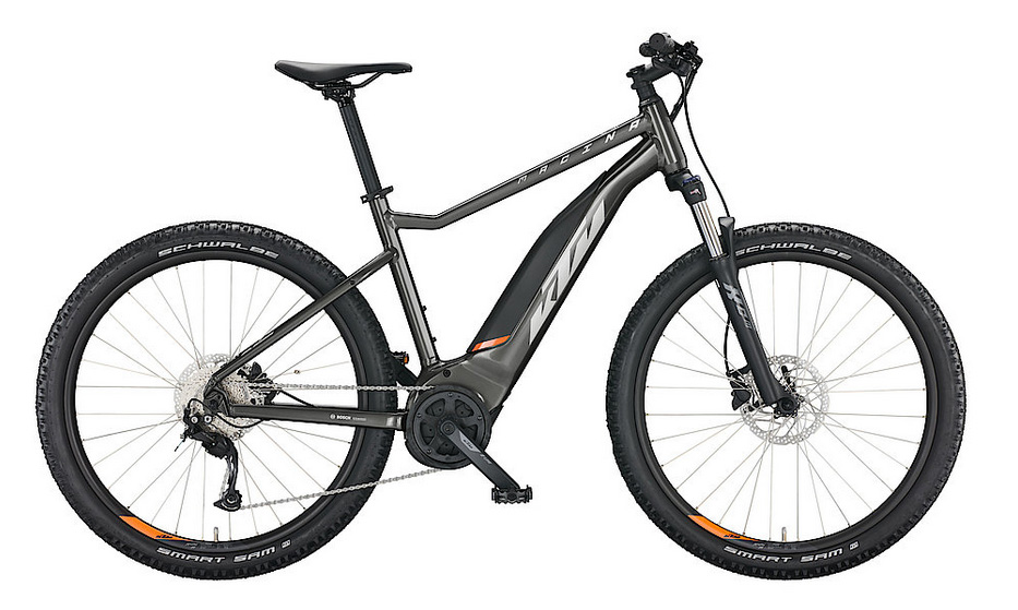 Horské elektrokolo KTM Macina Ride 571, šedé