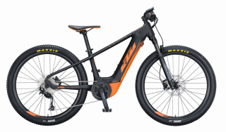 Juniorské elektrokolo KTM Macina Mini Me 261, černo-oranžové